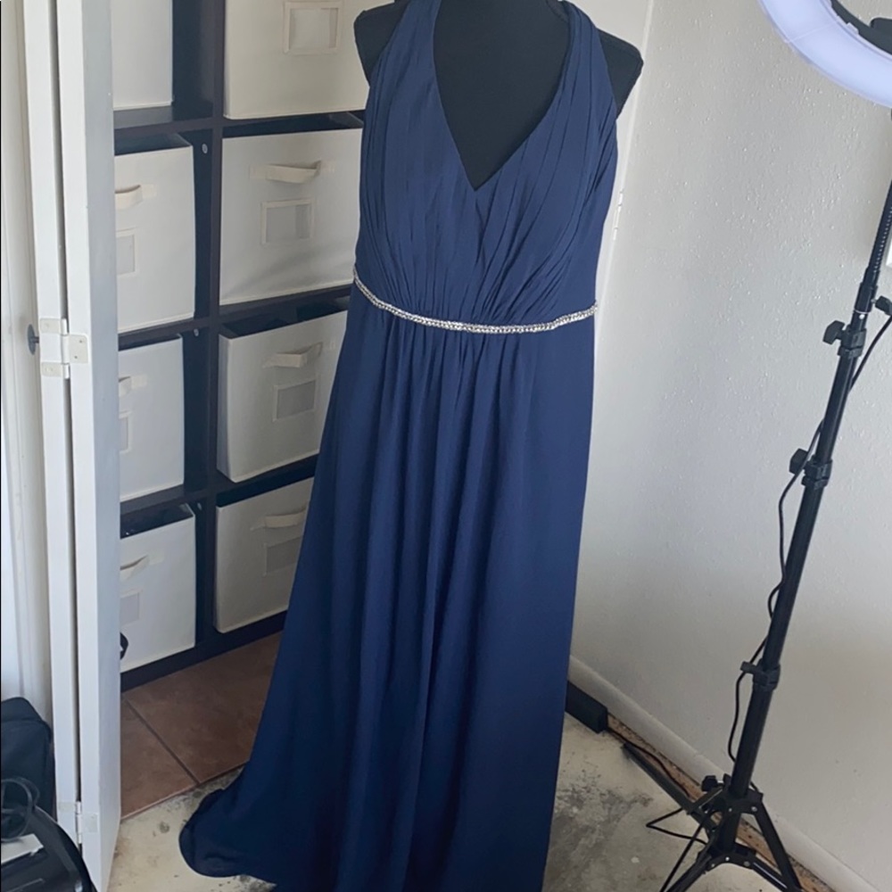 Navy formal dress - worn once